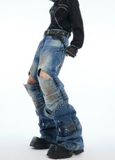 【25s Apr.】Armor Knee Cutout Jeans