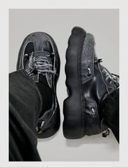 Trendy Platform Casual Leather Shoes ArtsKoreanMan