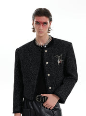 【24s Oct.】Chanel Style Shiny Texture Light Luxury Jacket ArtsKoreanMan