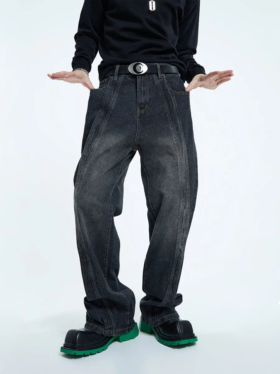 【23s September.】Hip-Hop Relaxed Straight Jeans ArtsKoreanMan