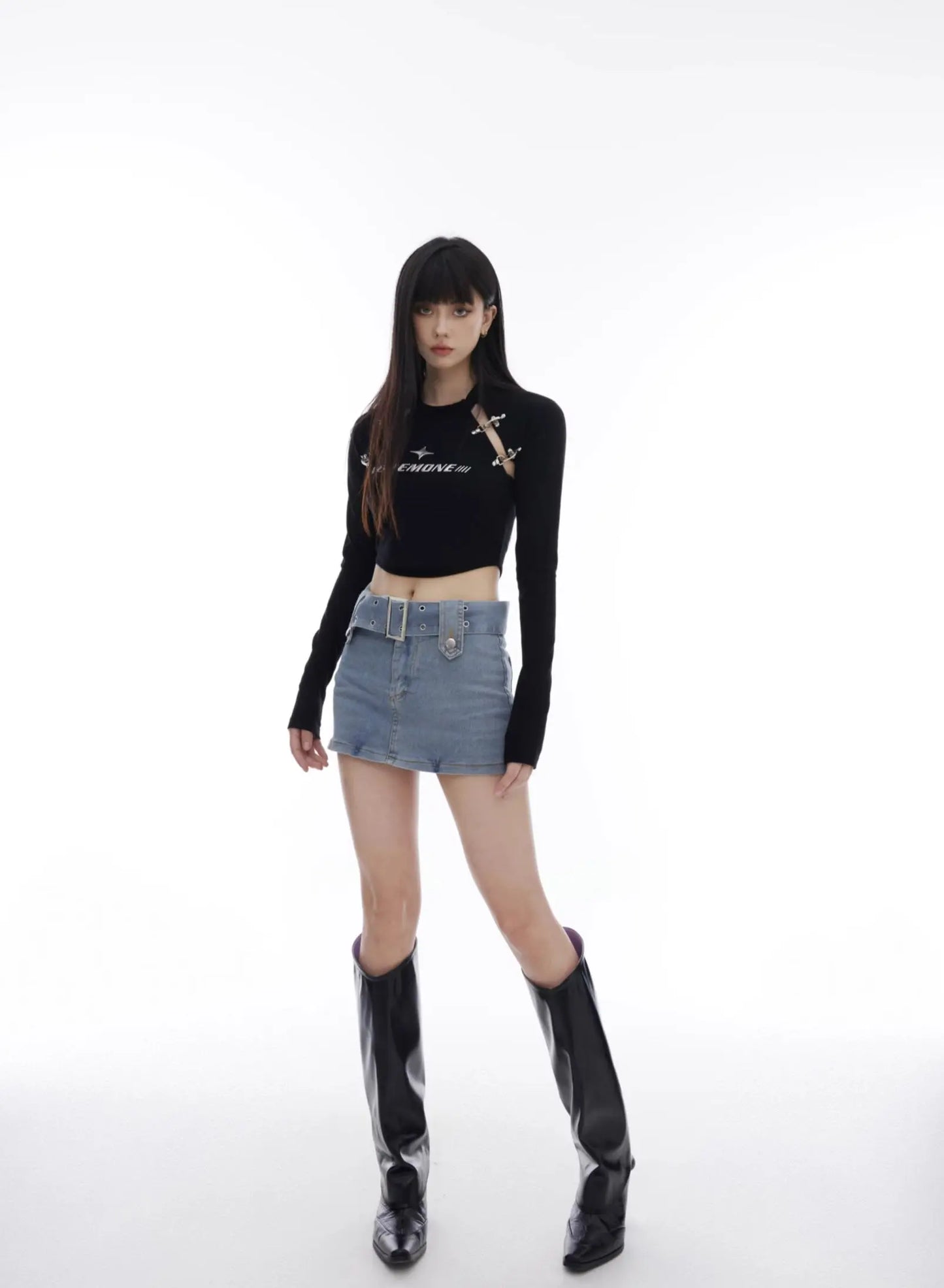 【23s August.】Airplane Buckle Hollow Tops ArtsKoreanMan