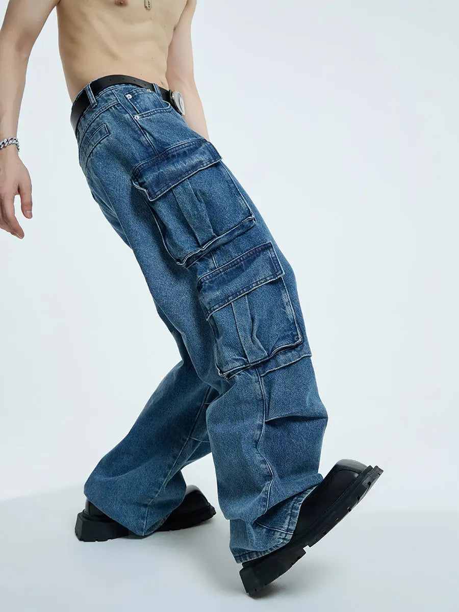 【23s September.】Oversized Mid-rise Jeans ArtsKoreanMan