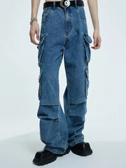 【23s September.】Oversized Mid-rise Jeans ArtsKoreanMan