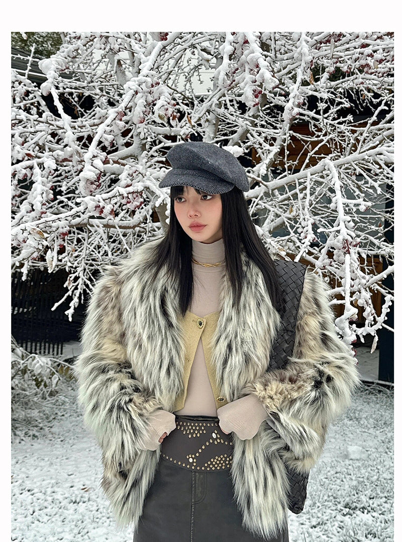 【24s Nov.】Leopard Plush Faux Fur Coat(Girls) ArtsKoreanMan