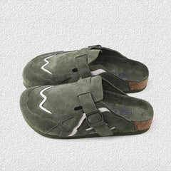 Top layer cowhide and cork Birkenstocks Shoes ArtsKoreanMan