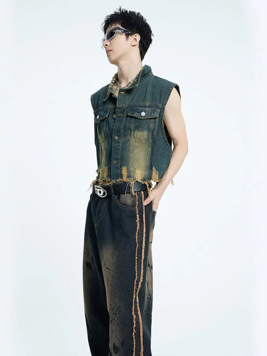 【23s September.】Mud Denim Vest ArtsKoreanMan