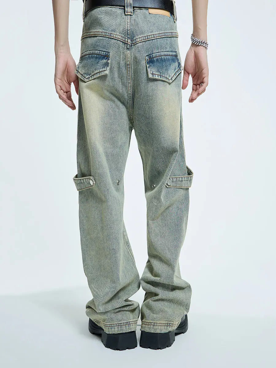 【23s September.】High Street Yellow Mud Washed Jeans ArtsKoreanMan