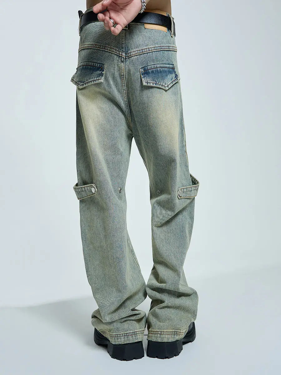 【23s September.】High Street Yellow Mud Washed Jeans ArtsKoreanMan