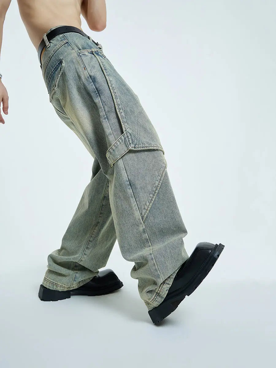 【23s September.】High Street Yellow Mud Washed Jeans ArtsKoreanMan