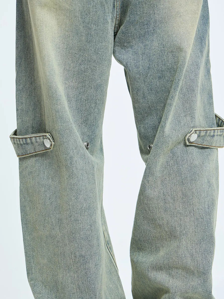 【23s September.】High Street Yellow Mud Washed Jeans ArtsKoreanMan