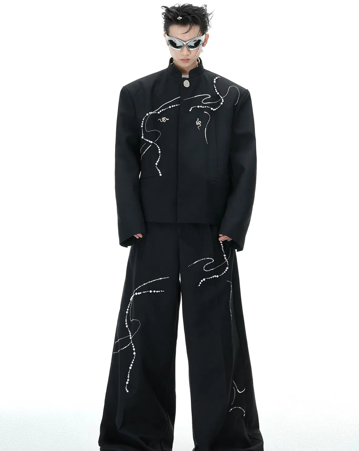 【25s Feb.】Snake Simple Suit / Loose Wide Leg Trousers