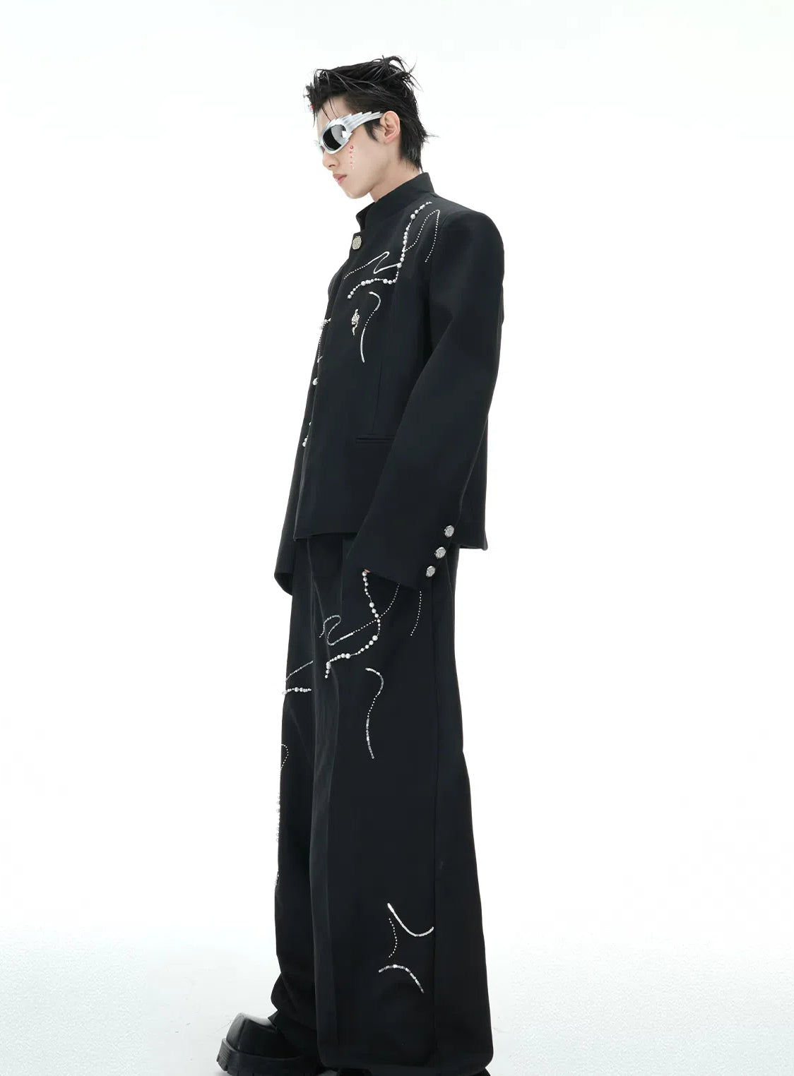 【25s Feb.】Snake Simple Suit / Loose Wide Leg Trousers
