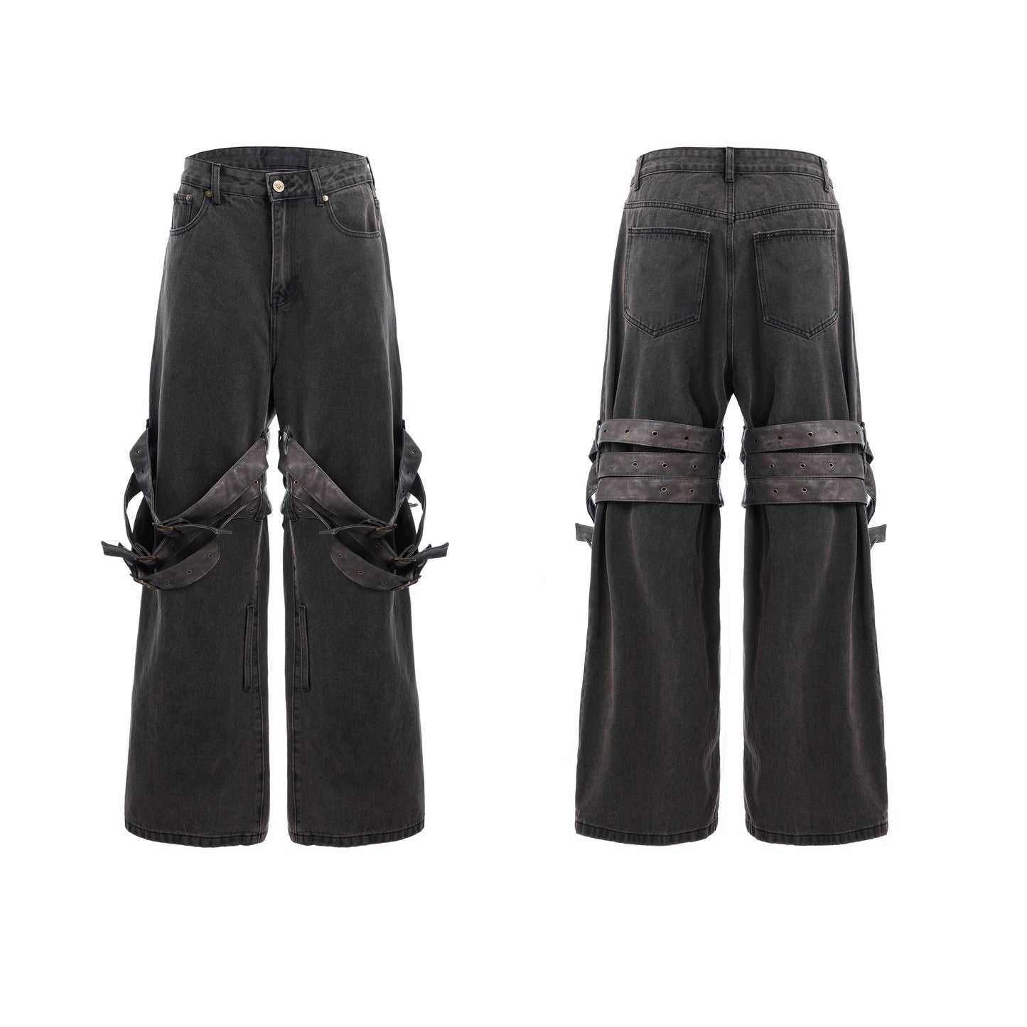 【25s Apr.】Vintage Heavy Belted Flare Denim Pants