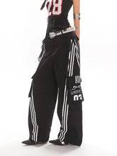 【25s June.】Bow Stripe Vintage Wide-Leg Jeans