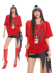 【25s Jun.】V-Neck Loose Mesh Knit Tee