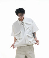 【25s Jun.】Multi-Collar Deconstructed Cotton Tee