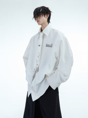 【25s Jun.】Metal Studded Fringe Accent Tie