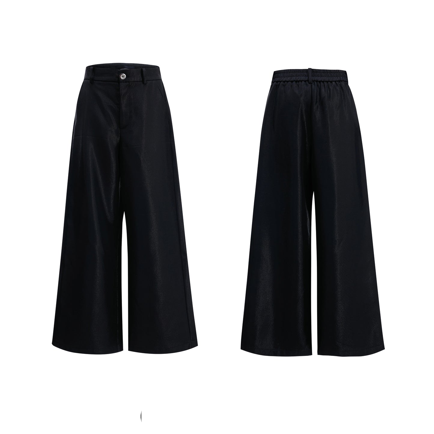 【25s Aug.】Liquid Glossy Flowy Straight-Leg Trousers