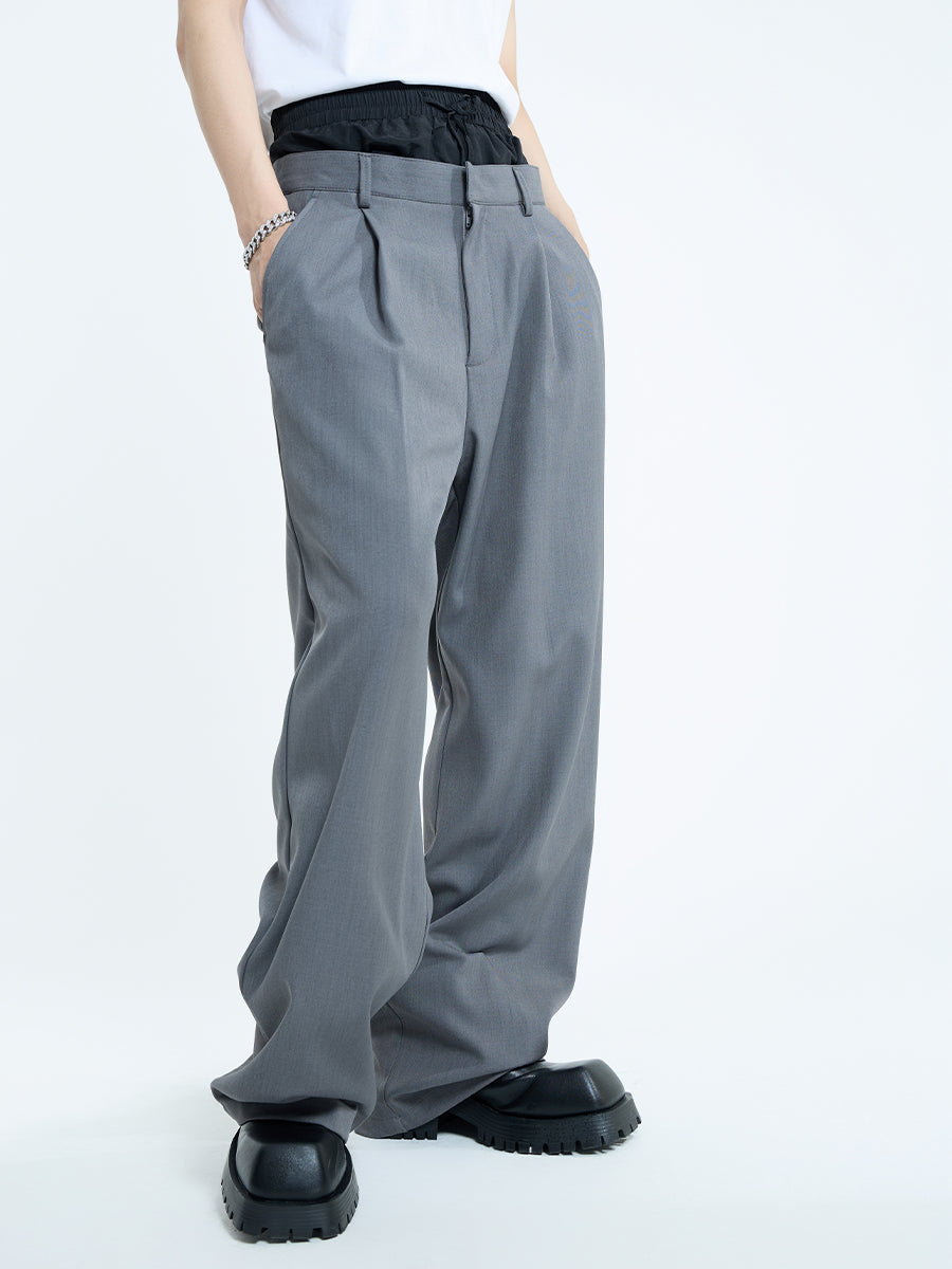【23s September.】Double Layer High Waist Relaxed Pants -M ArtsKoreanMan