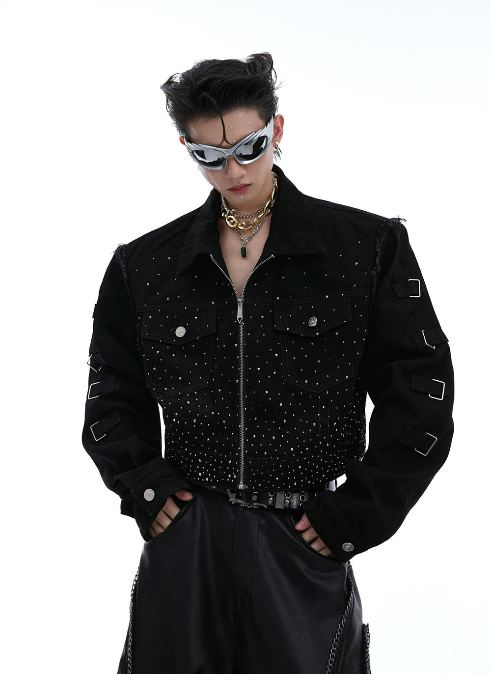 【24s Aug.】Flash Diamond Gradient Pioneer Gorgeous Short Jacket ArtsKoreanMan