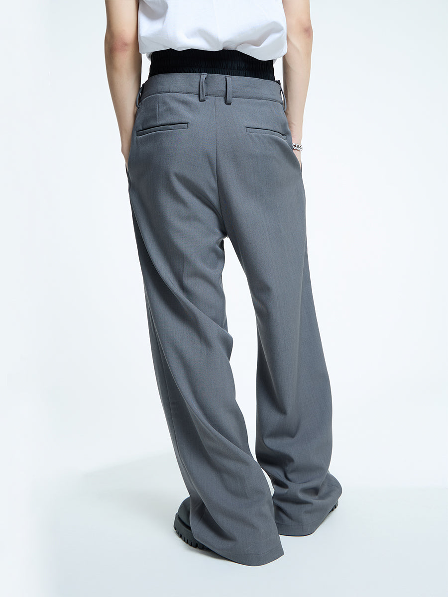 【23s September.】Double Layer High Waist Relaxed Pants -M ArtsKoreanMan