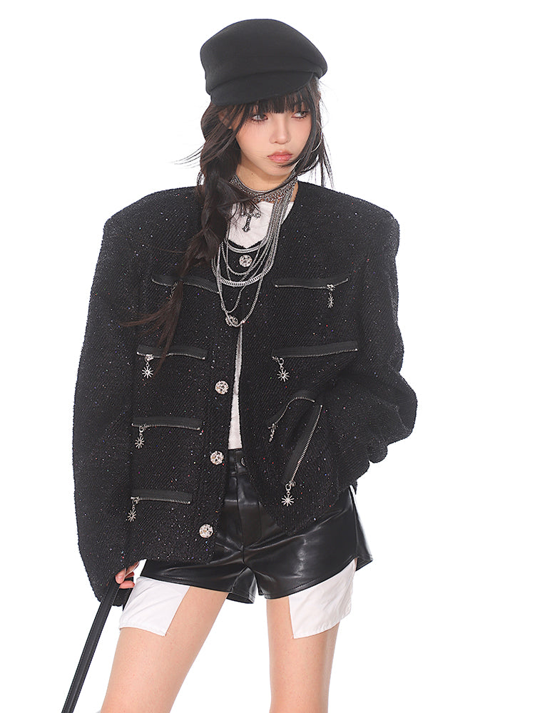 【24s Nov.】Vintage Loose Tweed Jacket ArtsKoreanMan