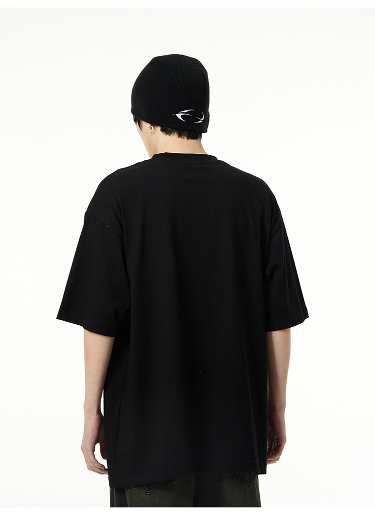【24s April.】American High Street Retro Reflection T-shirt ArtsKoreanMan