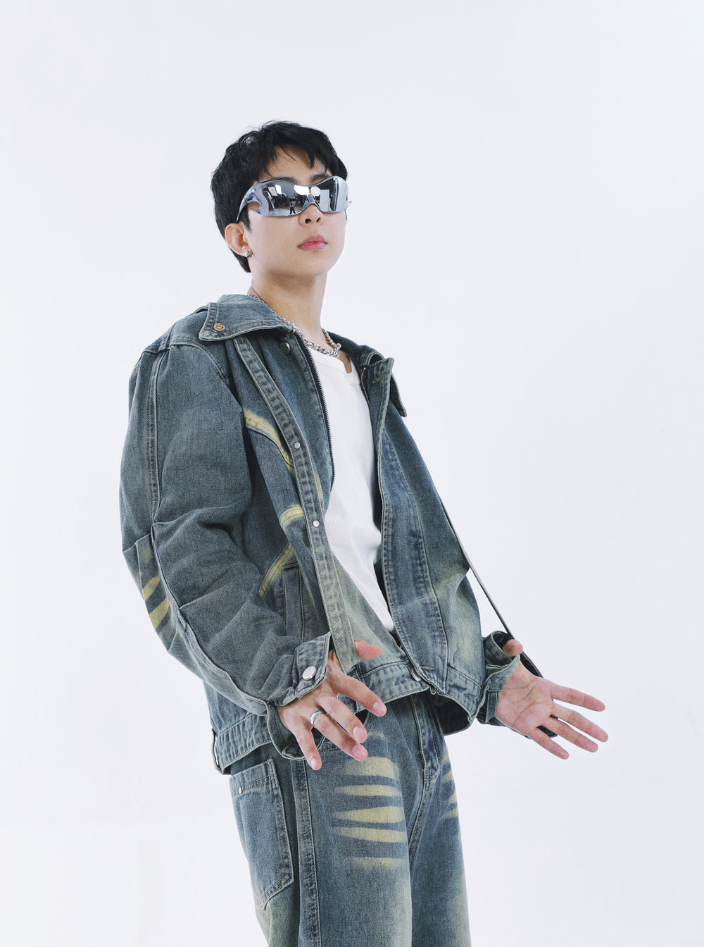 【23s September.】Vintage washed denim suit ArtsKoreanMan