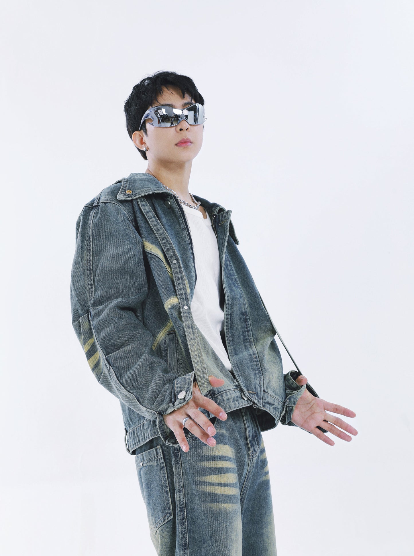 【23s September.】Vintage washed denim suit -M ArtsKoreanMan
