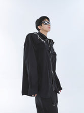 【23s September.】Shoulder Metal Double Zpper Design Shirt + Pants ArtsKoreanMan
