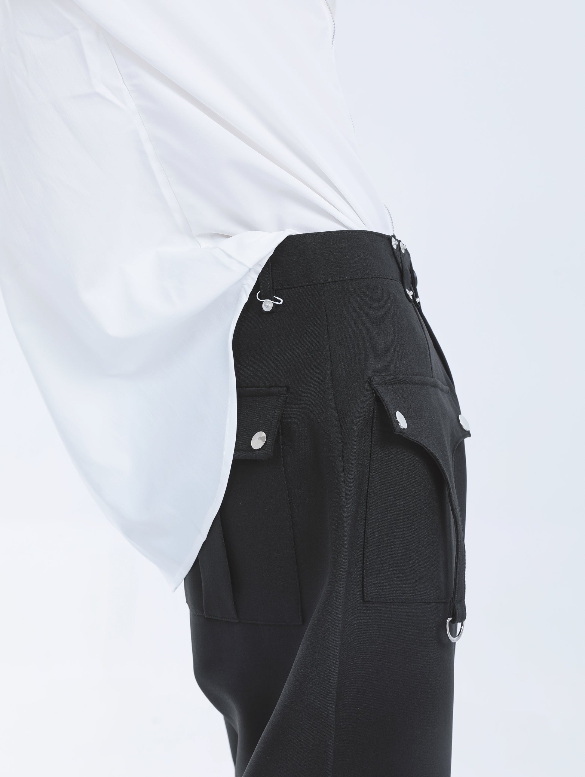 【23s September.】Shoulder Metal Double Zpper Design Shirt + Pants ArtsKoreanMan