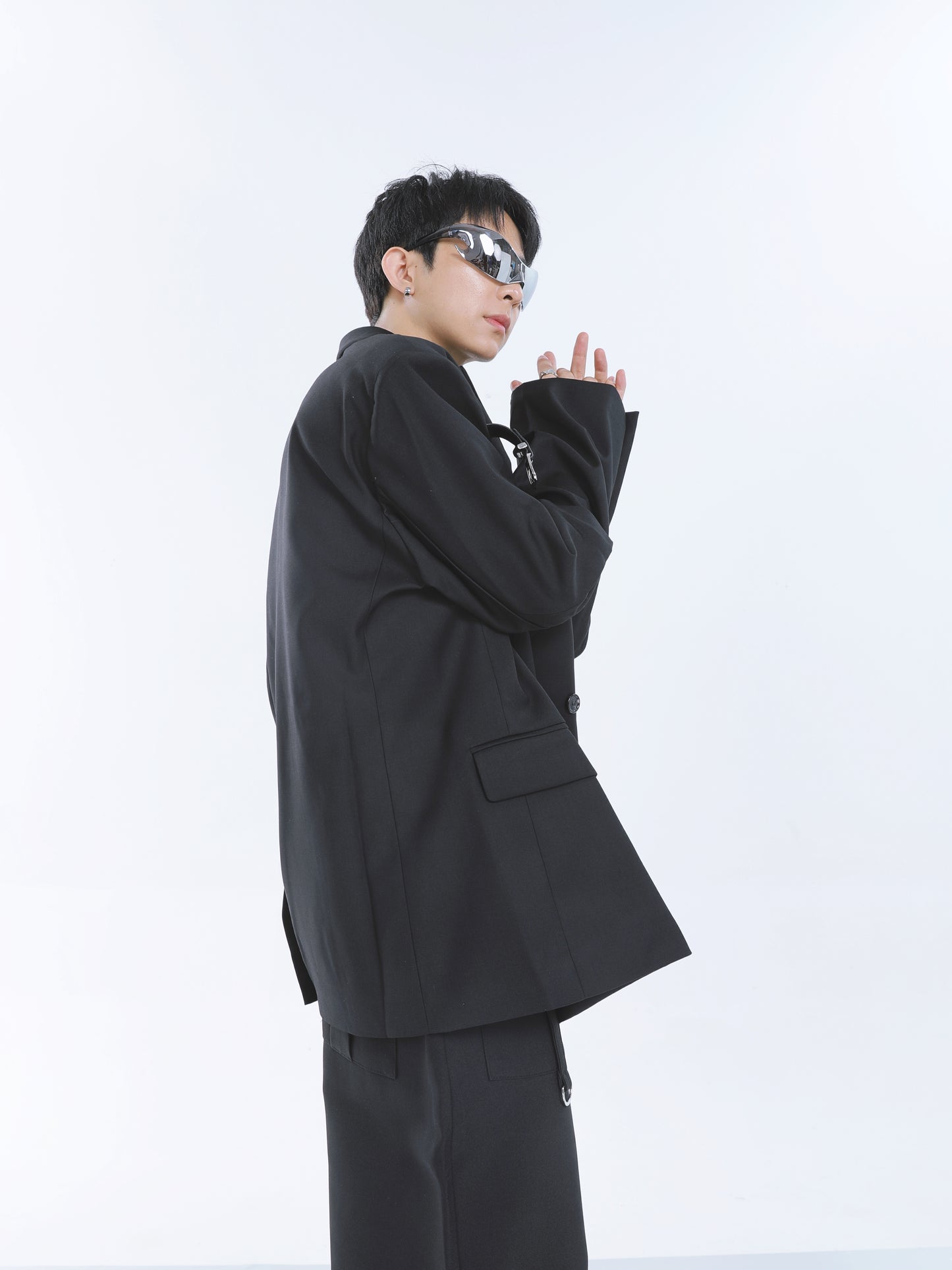 【23s September.】Belt Embellished Casual Suit ArtsKoreanMan