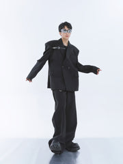 【23s September.】Belt Embellished Casual Suit ArtsKoreanMan
