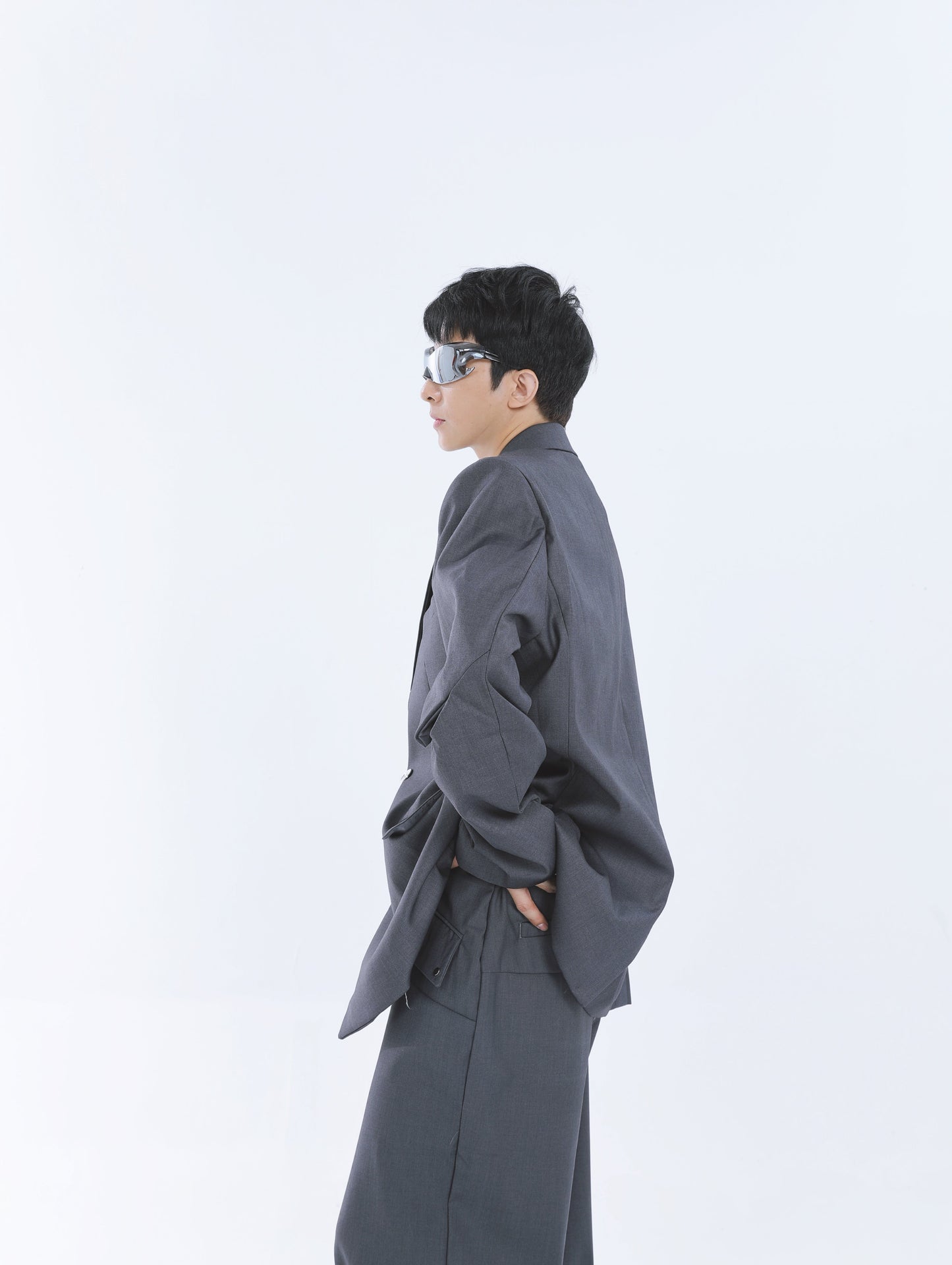 【23s September.】Belt Embellished Casual Suit -M ArtsKoreanMan