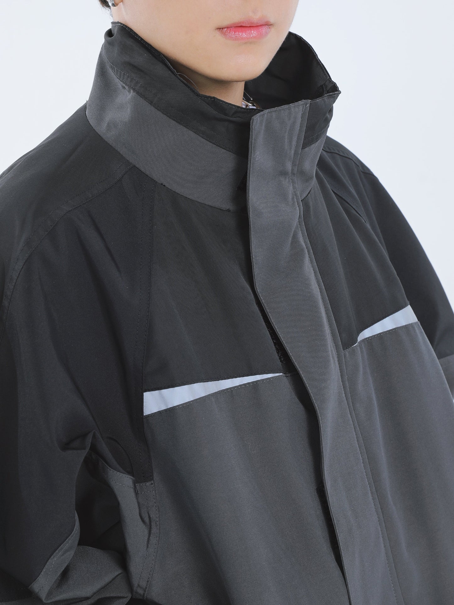 【23s September.】Workwear Retro Patchwork Design Stand Collar Jacket -L ArtsKoreanMan