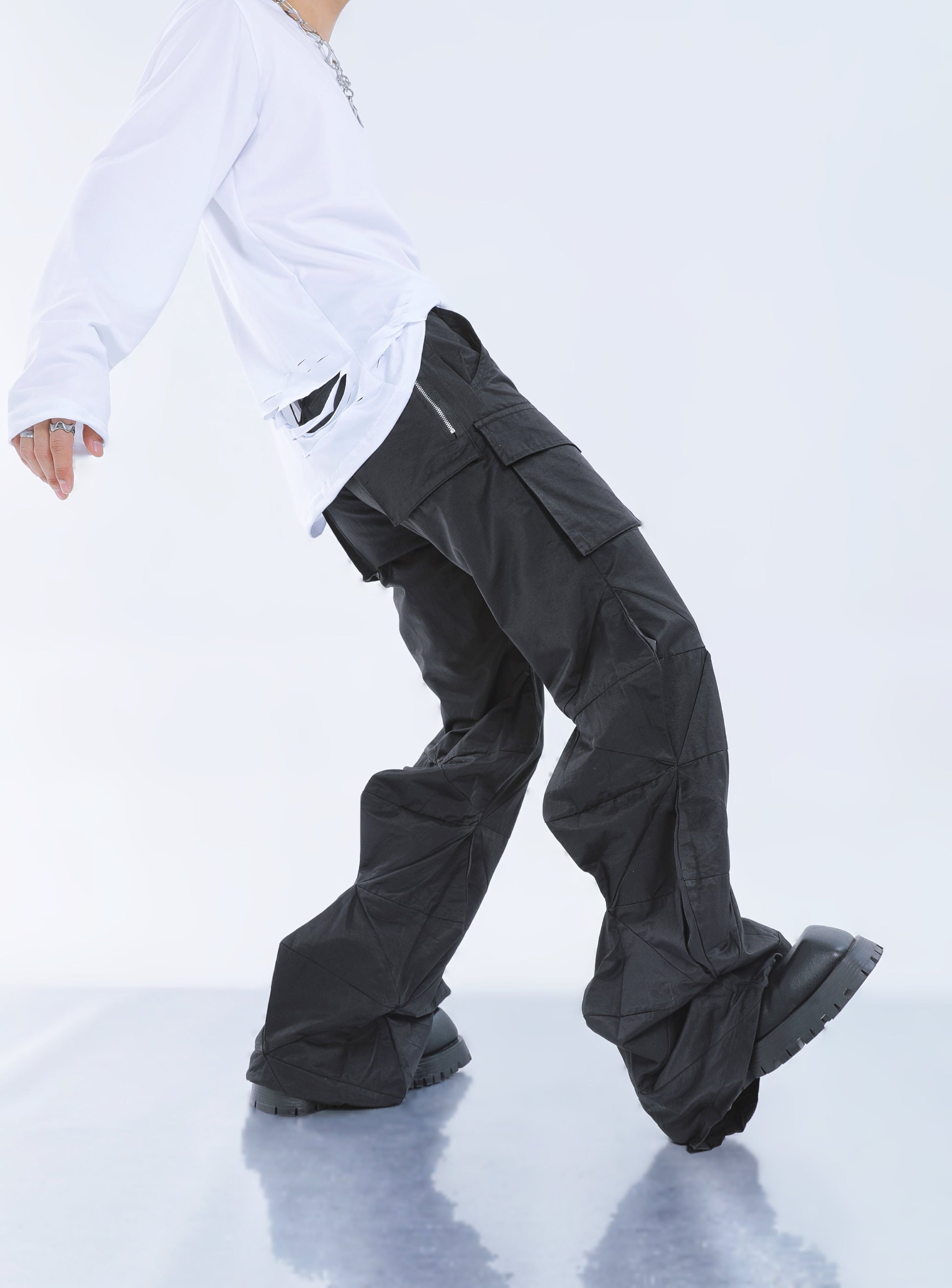 【23s September.】3D Cut Flared Casual Pants -M ArtsKoreanMan