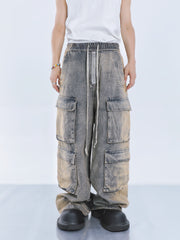 【23s September.】Large Pockets Cut Into Wide-leg Jeans ArtsKoreanMan