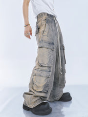【23s September.】Large Pockets Cut Into Wide-leg Jeans ArtsKoreanMan