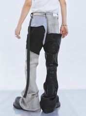 【23s September.】Paneled Coated Bootcut Stacked Jeans ArtsKoreanMan