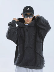 【23s September.】Solid Color High Street Hooded Sweater ArtsKoreanMan