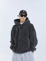【23s September.】Solid Color High Street Hooded Sweater -L ArtsKoreanMan