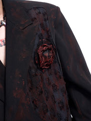 【25s Sep.】Rose Handmade Graffiti High Texture Suit