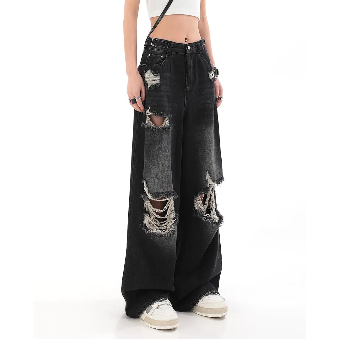 【23s July,】Loose Ripped Jeans ArtsKoreanMan