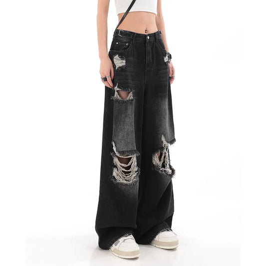 【23s July,】Loose Ripped Jeans ArtsKoreanMan