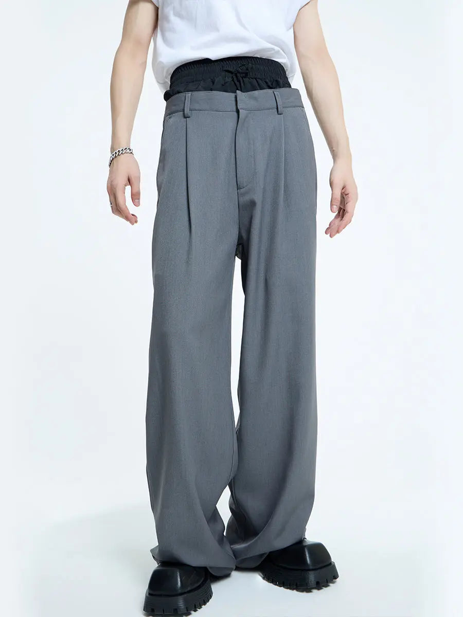 【23s September.】Double Layer High Waist Relaxed Pants ArtsKoreanMan