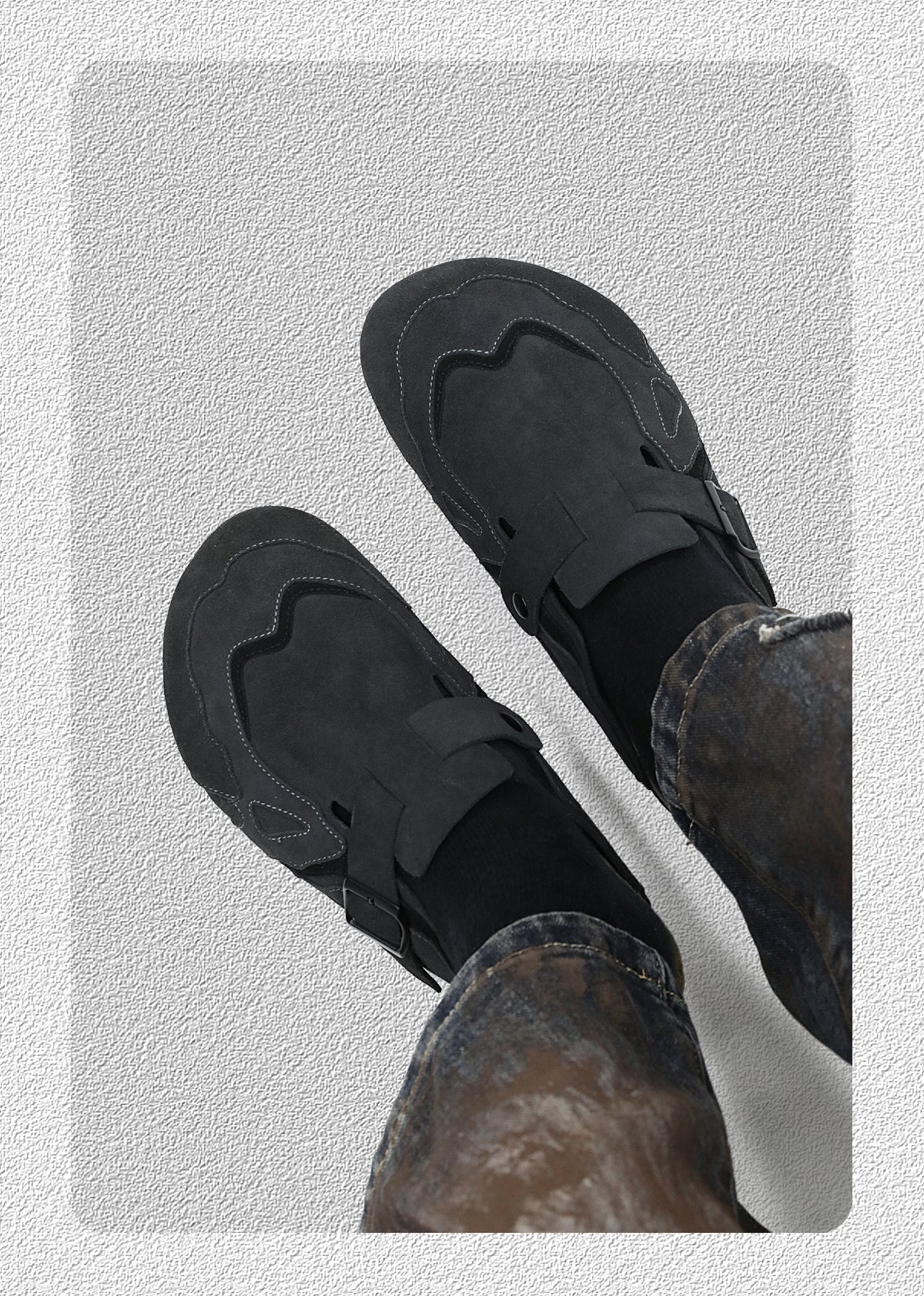 Top layer cowhide and cork Birkenstocks Shoes ArtsKoreanMan
