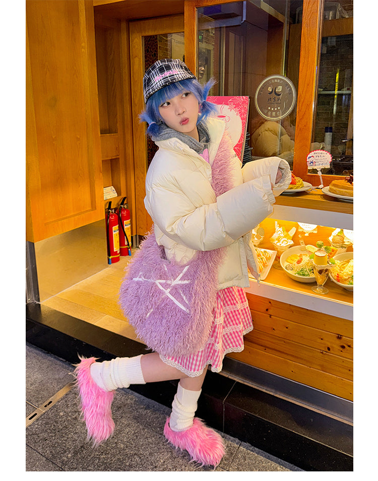 【New】Plush Tassel Colorful Slippers(Shoes)