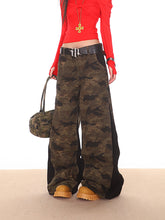 【24s Oct.】American Retro Stitching Zipper Camouflage Overalls ArtsKoreanMan