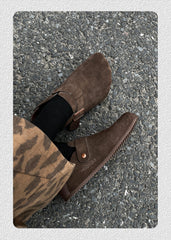 Thick-Soled Lazy Mules Slip-on Toe Slippers