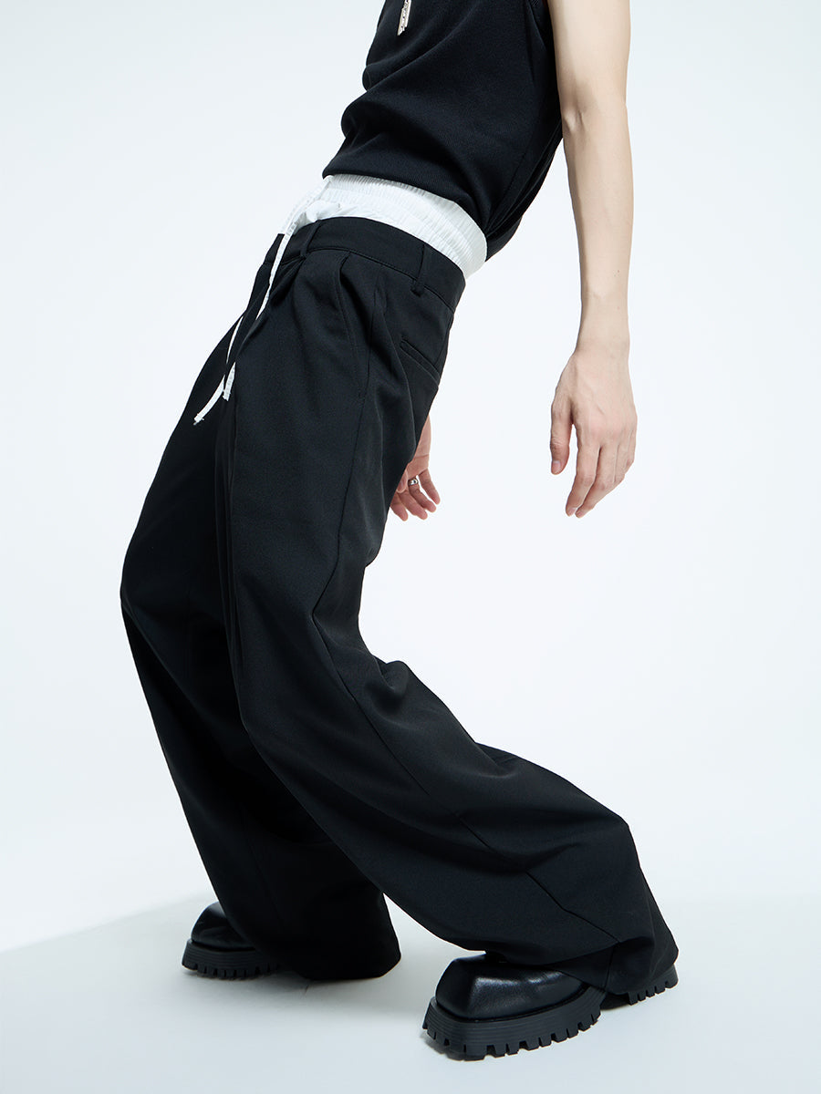 【23s September.】Double Layer High Waist Relaxed Pants -M ArtsKoreanMan